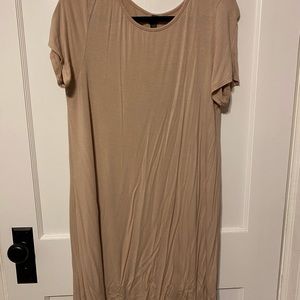 Cream dress with buttons down the back